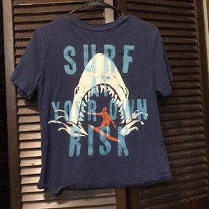 Kids shark tee